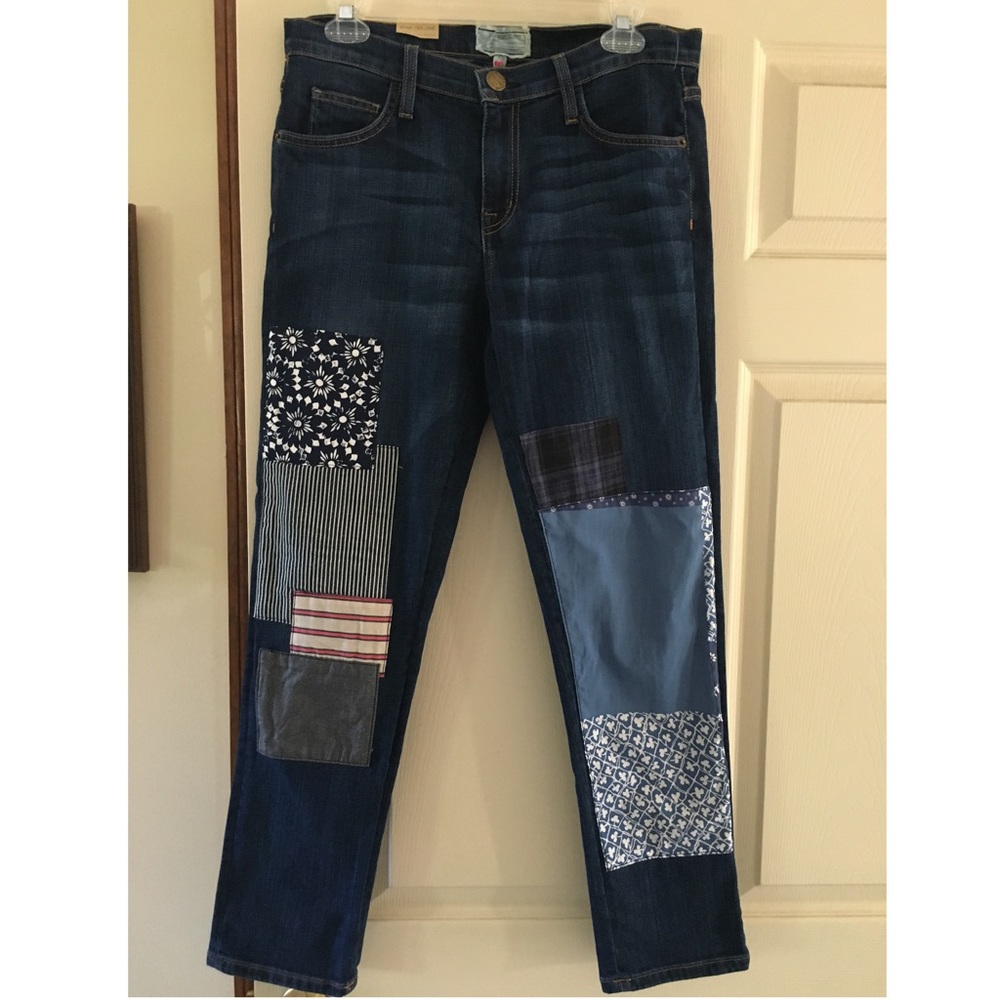 Current/Elliot Patchwork Jeans